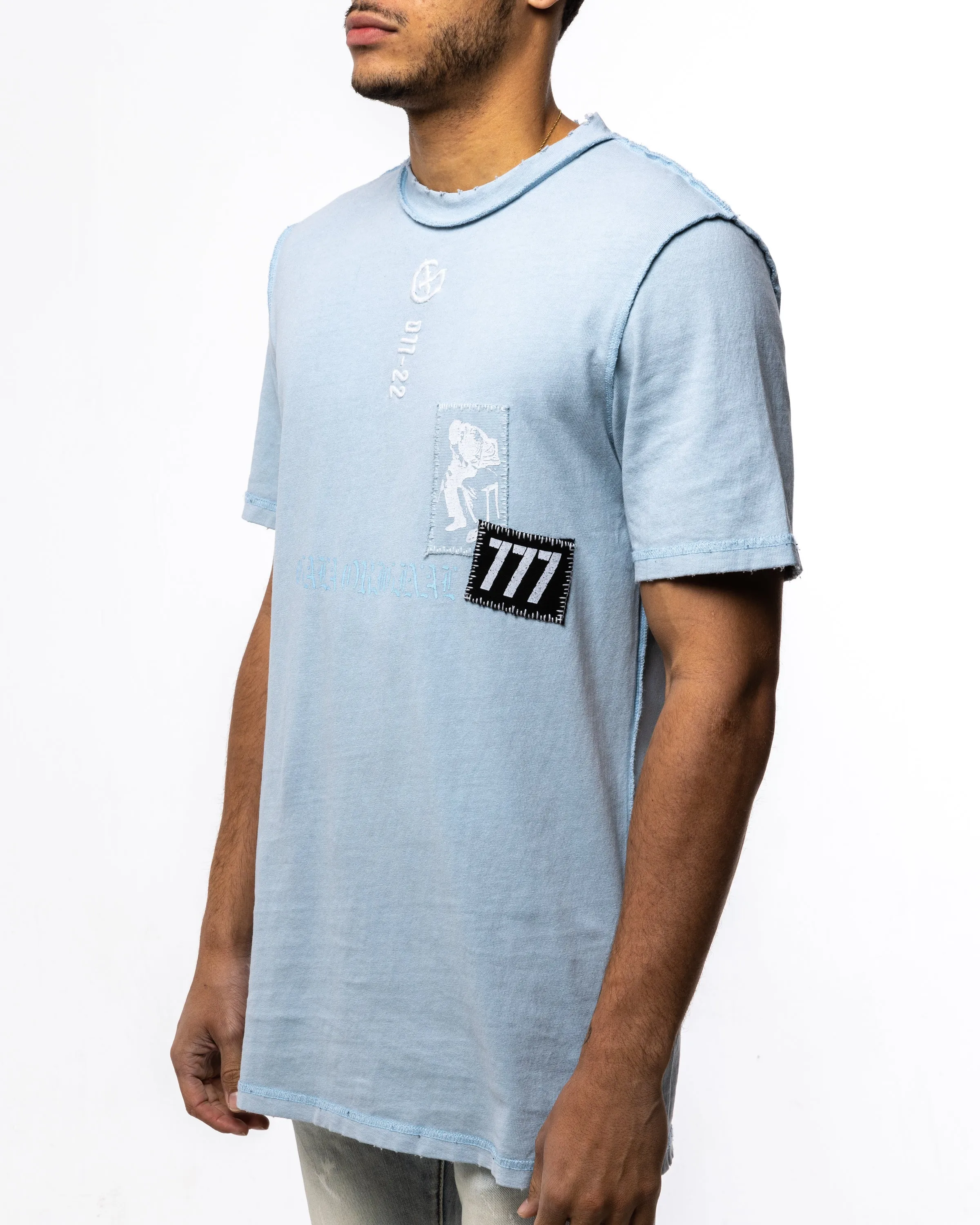 ADAPT OR DIE T-SHIRT (SKY BLUE)
