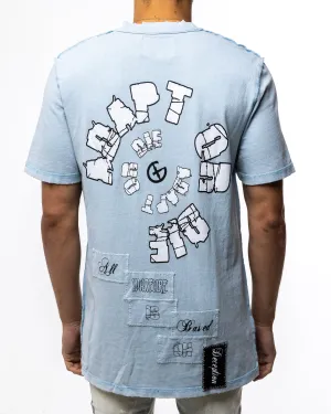 ADAPT OR DIE T-SHIRT (SKY BLUE)
