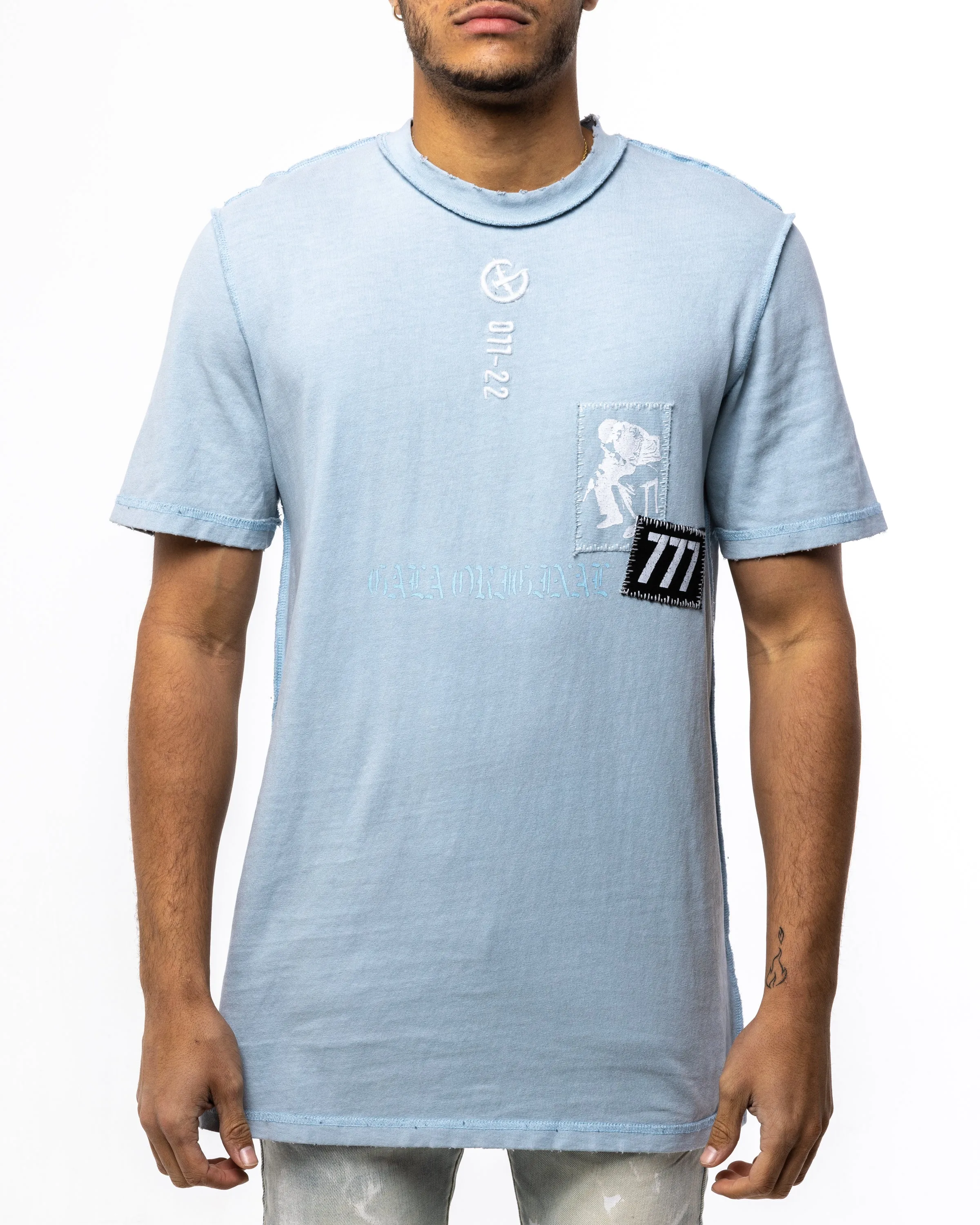 ADAPT OR DIE T-SHIRT (SKY BLUE)