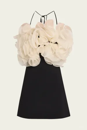 Aisha Short Dress in Black