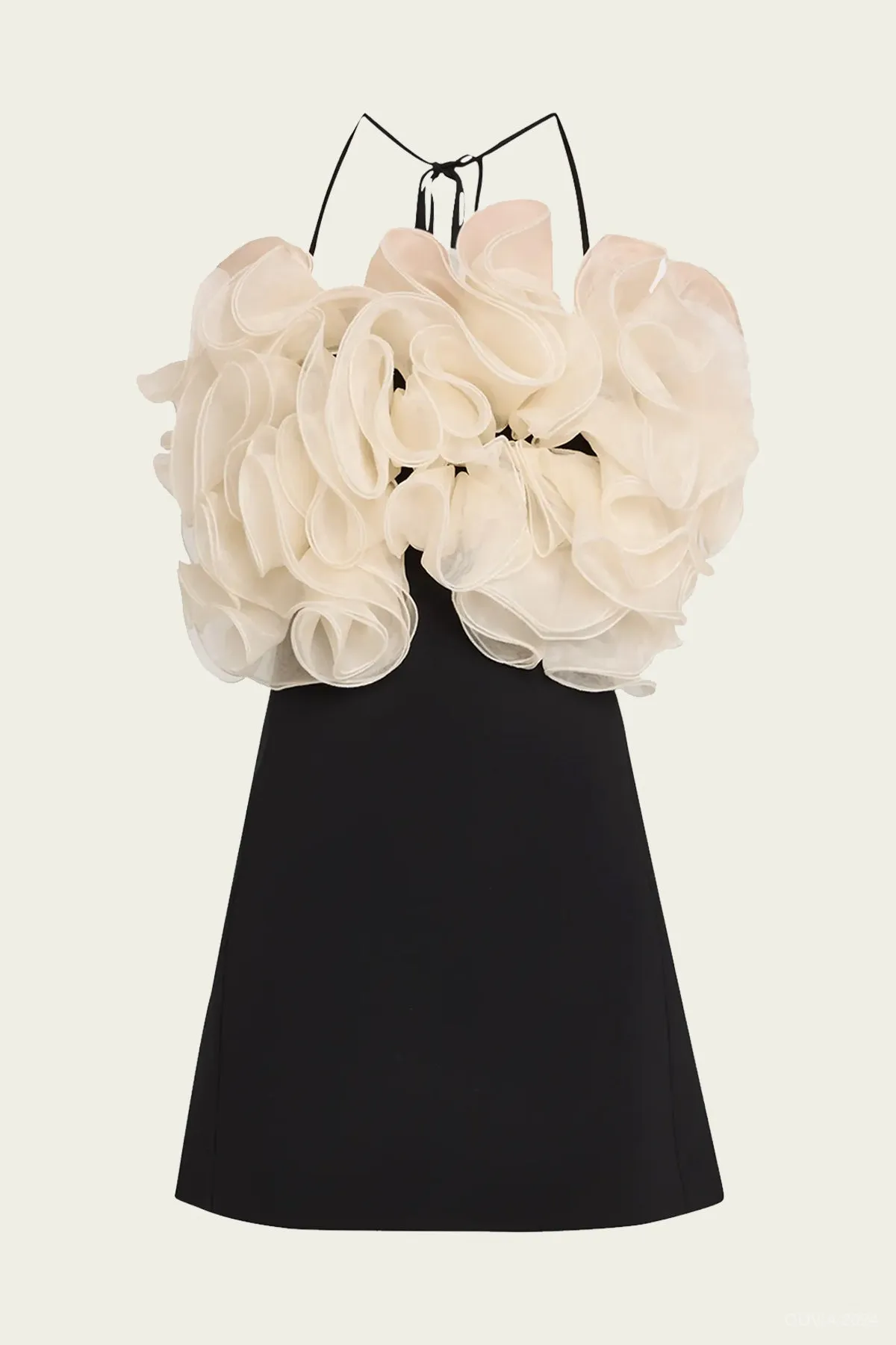 Aisha Short Dress in Black