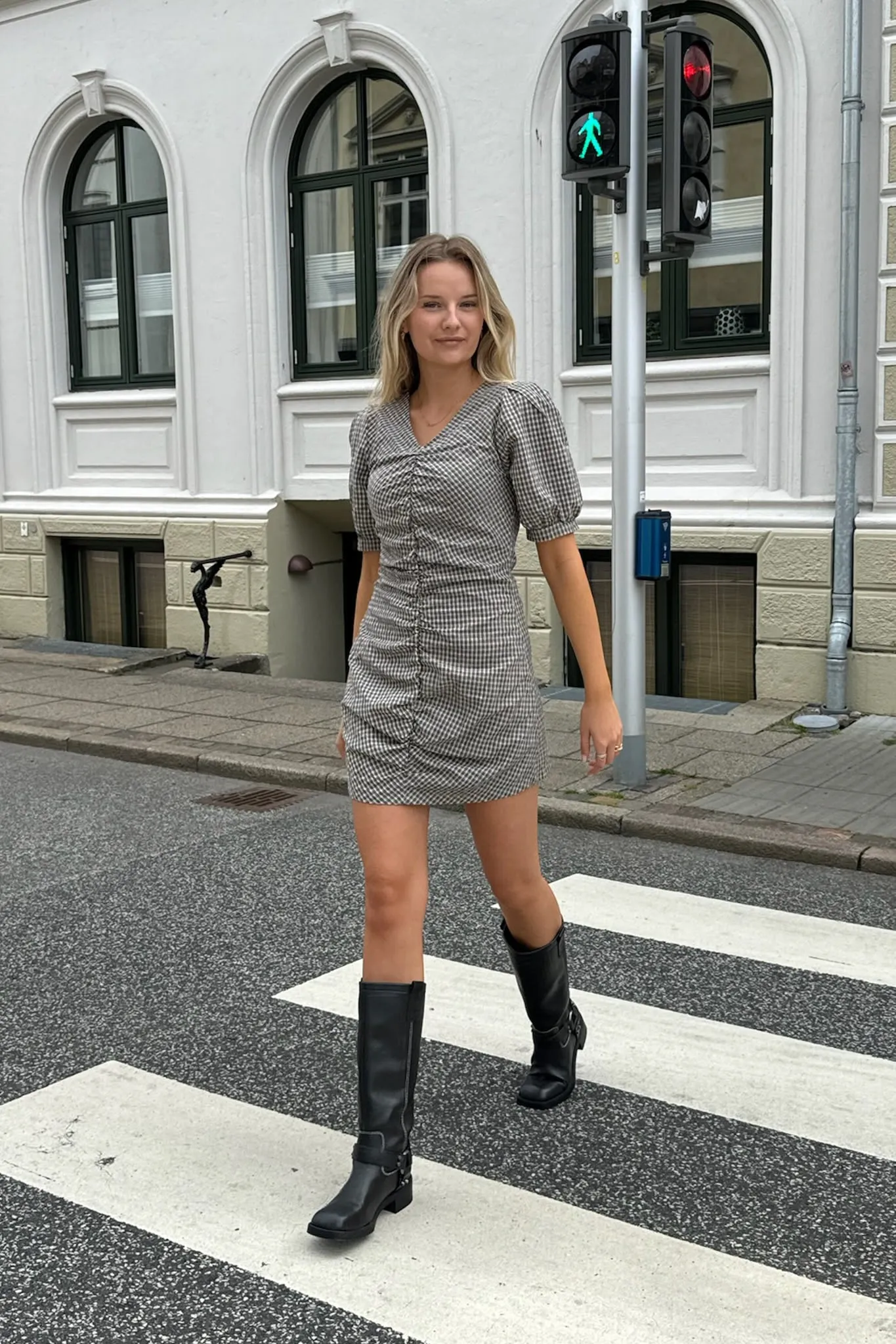 AliceIC Kjole - Sort Små Tern