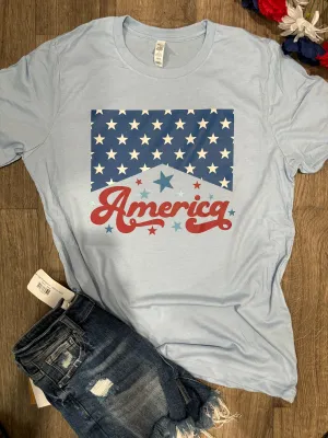America Mineral Wash Graphic Tee
