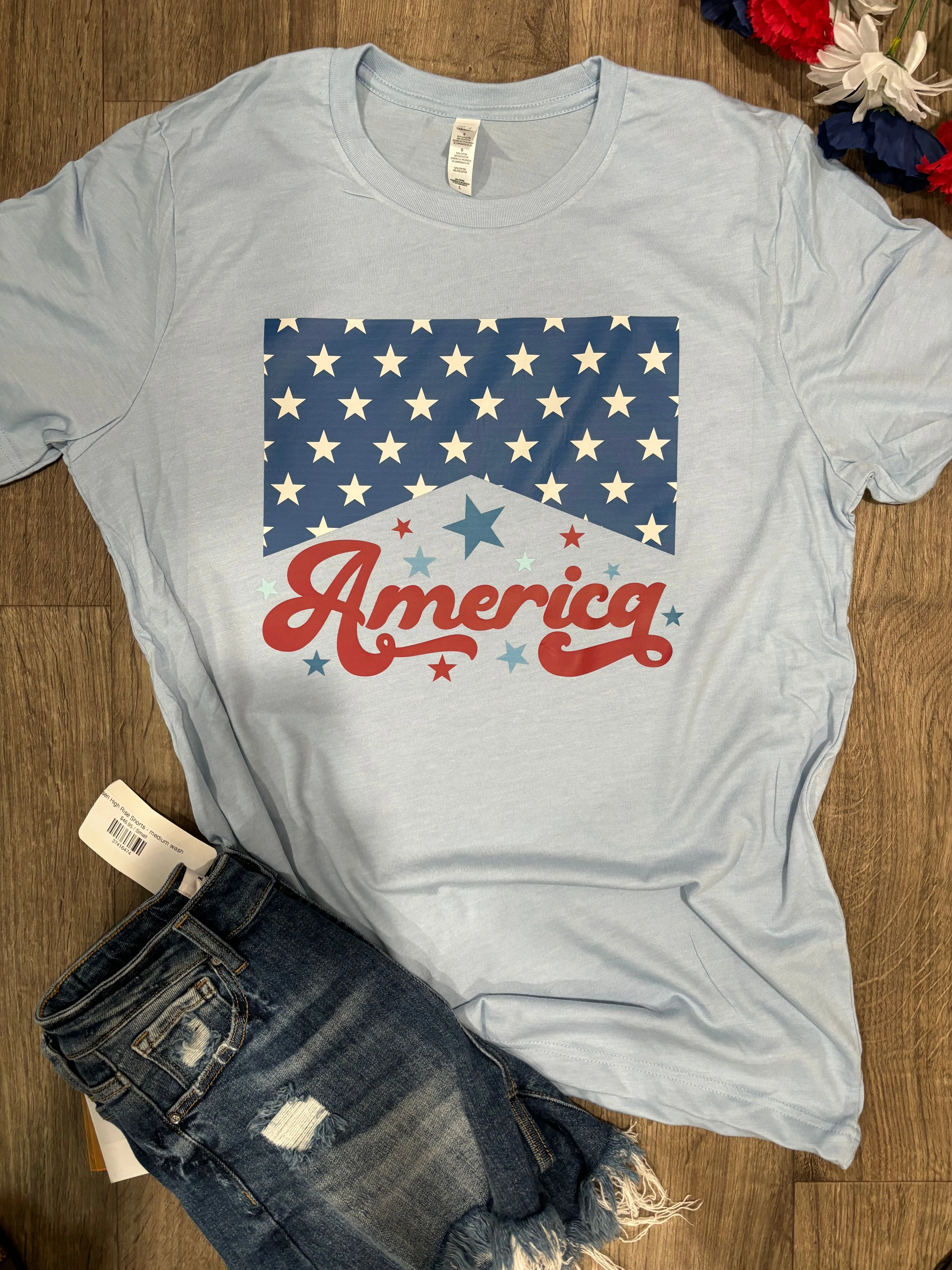 America Mineral Wash Graphic Tee