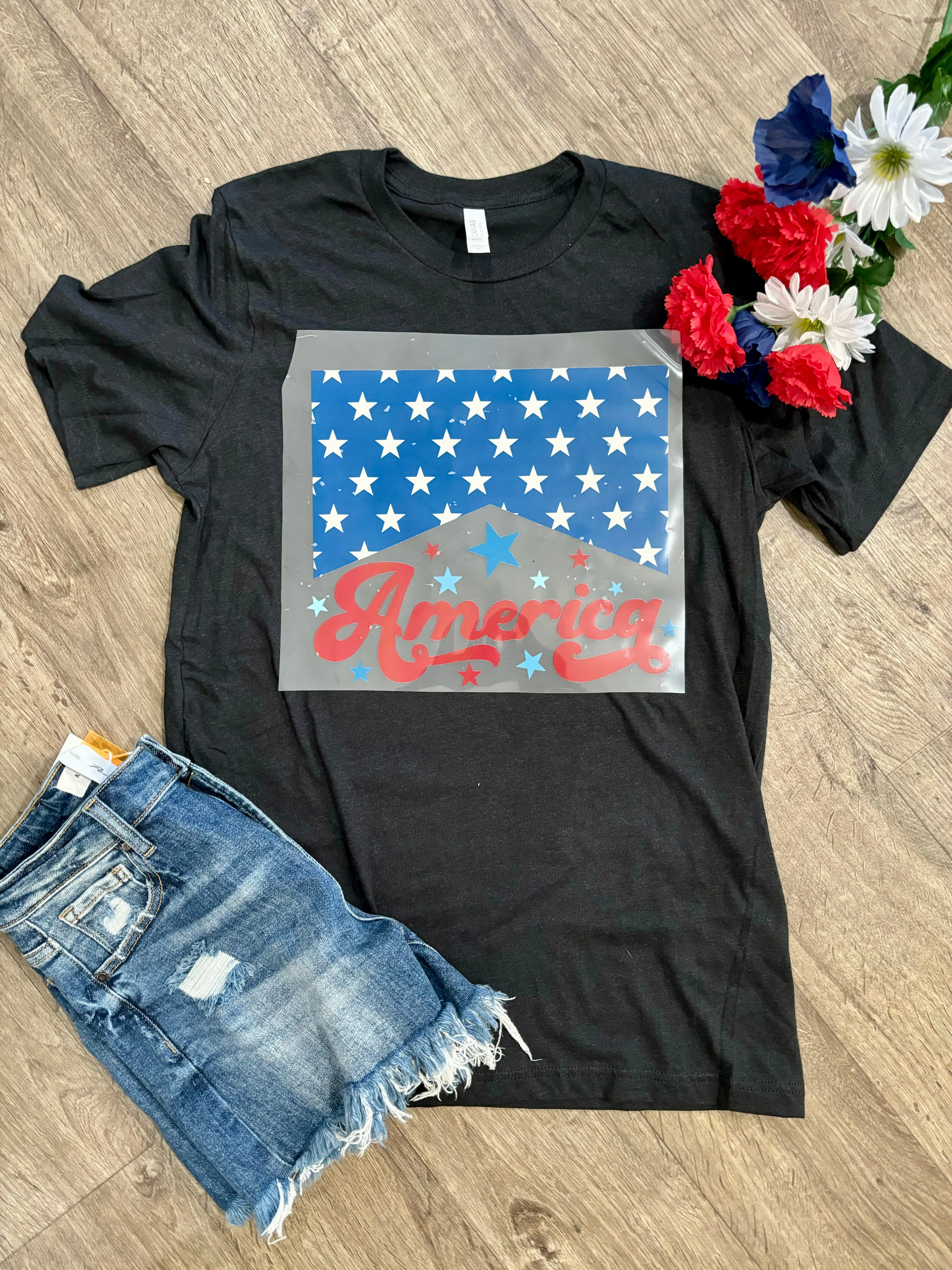 America Mineral Wash Graphic Tee