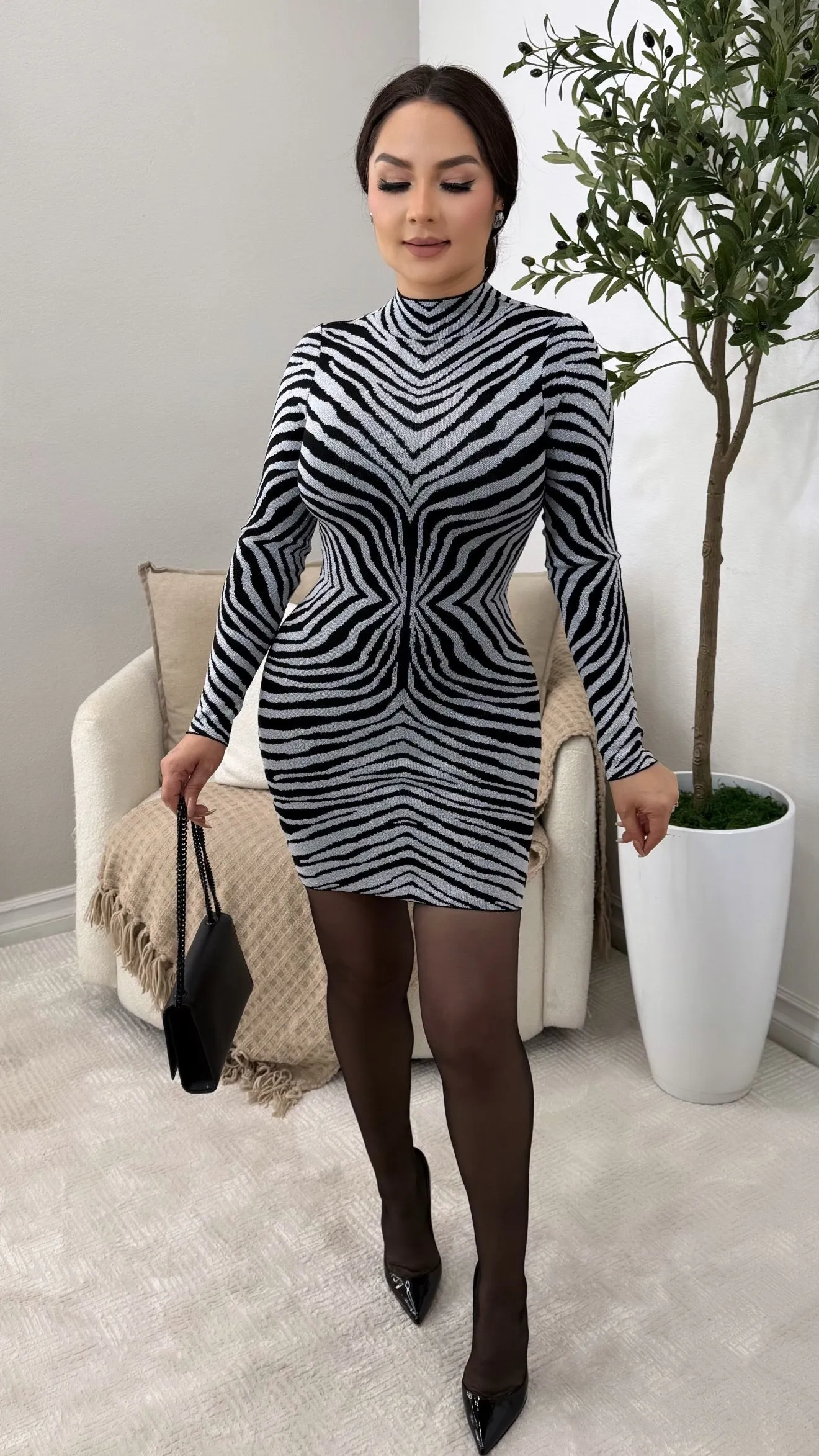 ANAHI SILVER  DRESS