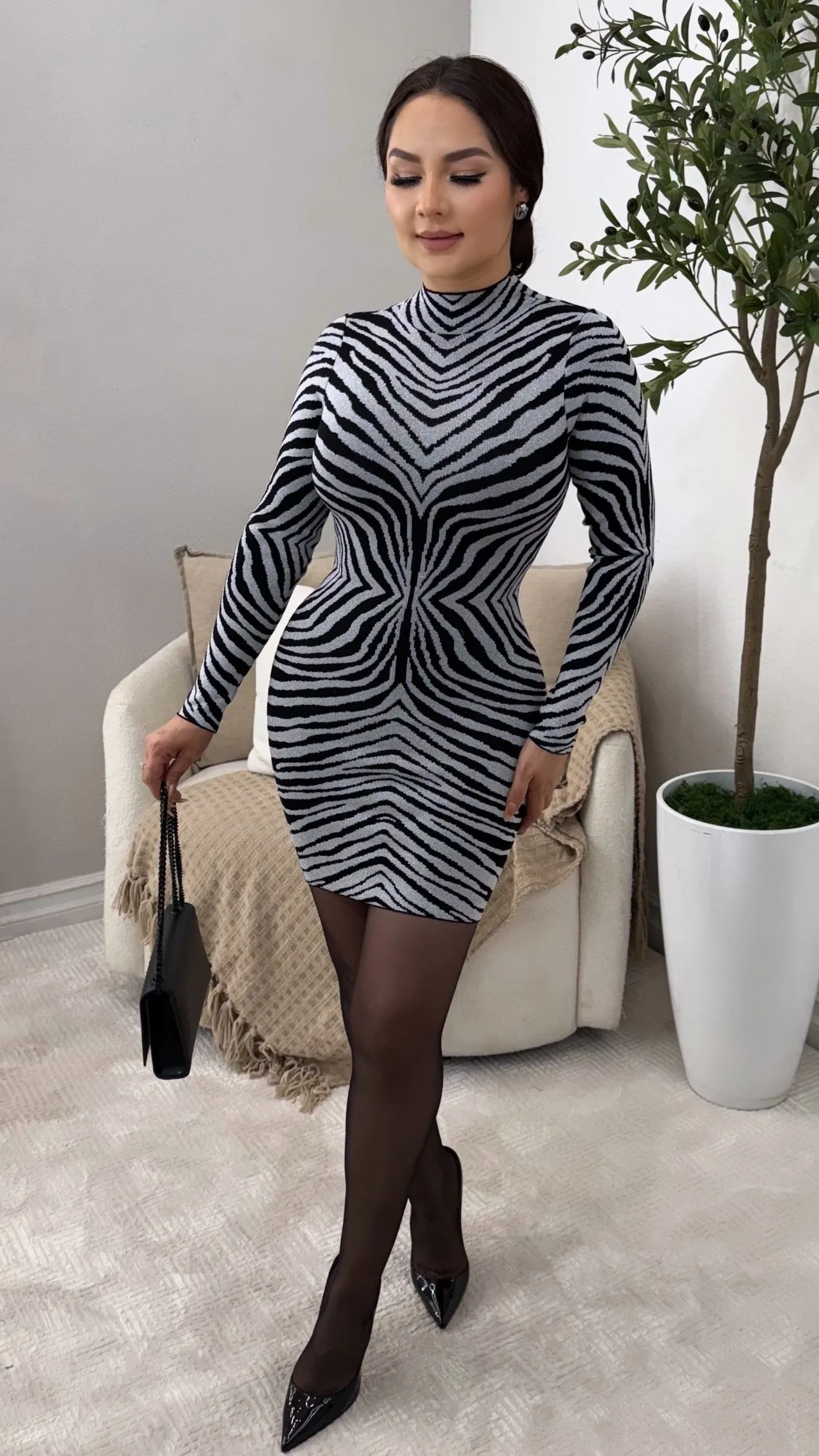 ANAHI SILVER  DRESS