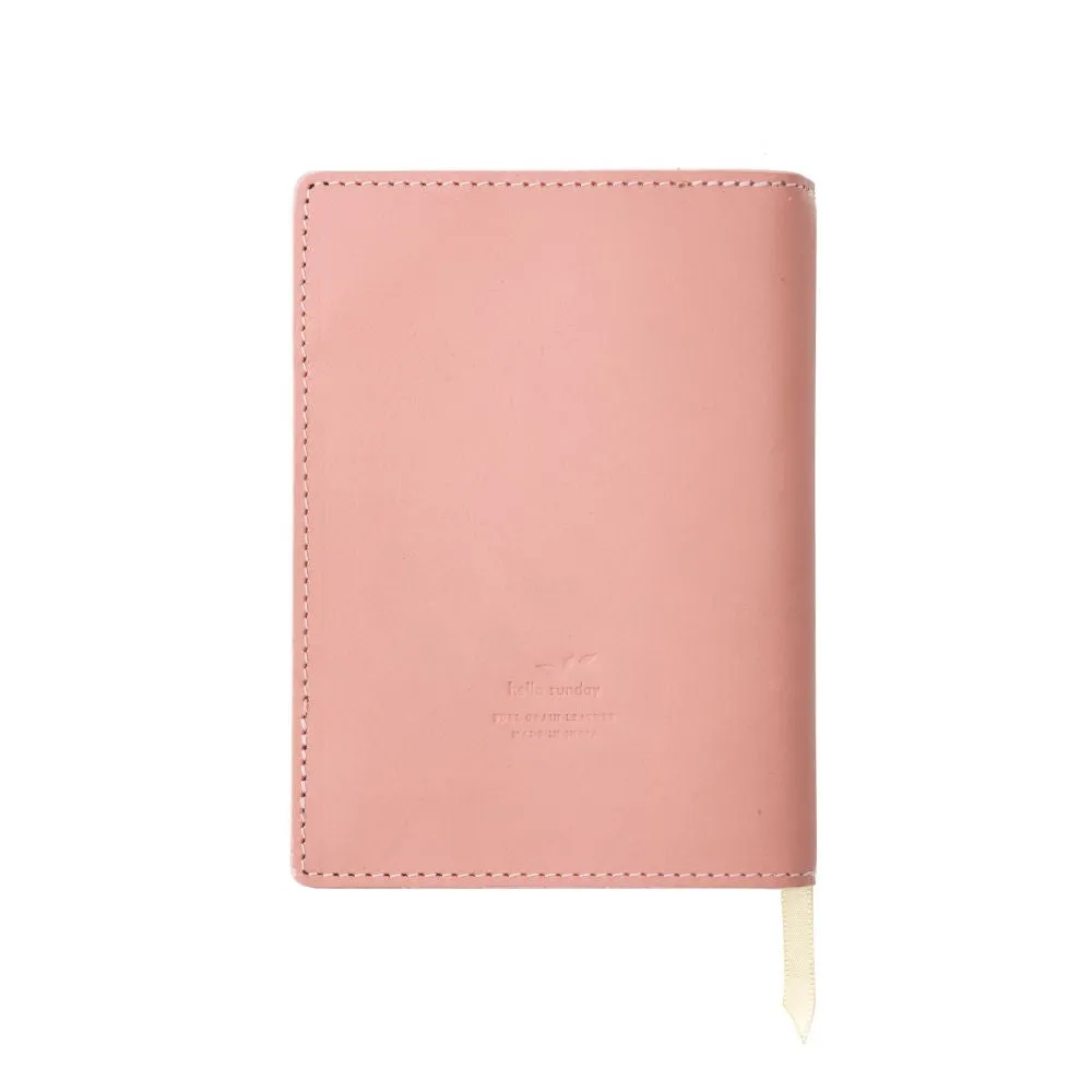 Apica Leather Notebook Jacket – A6, Dusky Pink