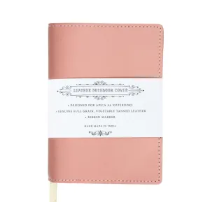 Apica Leather Notebook Jacket – A6, Dusky Pink