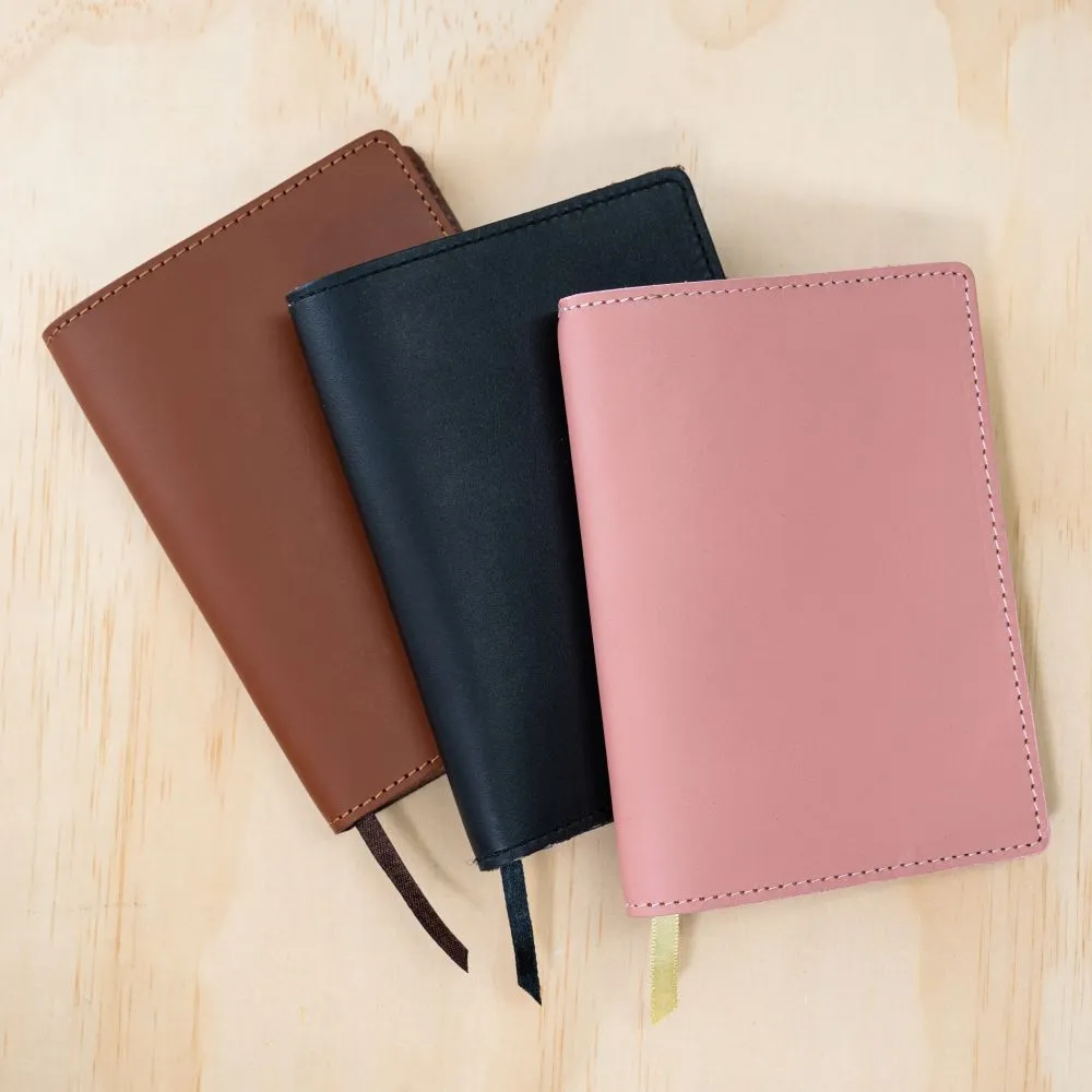 Apica Leather Notebook Jacket – A6, Dusky Pink