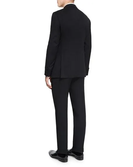 ARMANI COLLEZIONI - “G LINE” MADE IN ITALY 1-Button Notch Lapel Tuxedo Suit - 42R