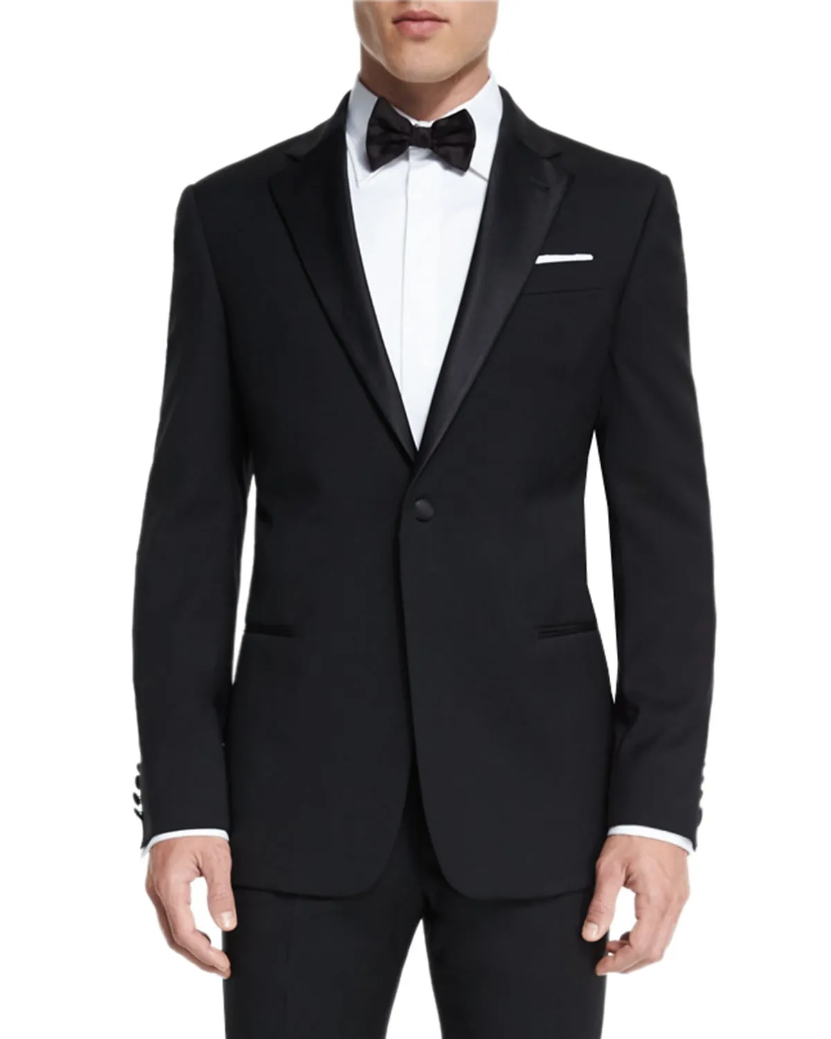 ARMANI COLLEZIONI - “G LINE” MADE IN ITALY 1-Button Notch Lapel Tuxedo Suit - 42R