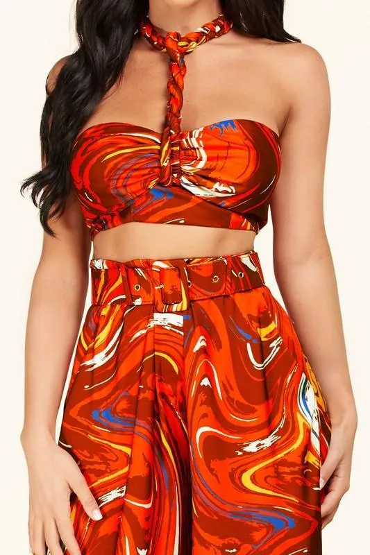ARTWORK 2PC PALAZO PANT SET