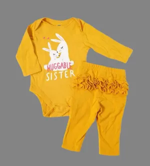 BABY GIRL SIZE 3/6 MONTHS - OLD NAVY, 2 Piece Matching Easter Outfit NWOT B25