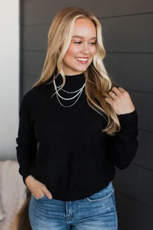 Be My Everything Knit Sweater- Black