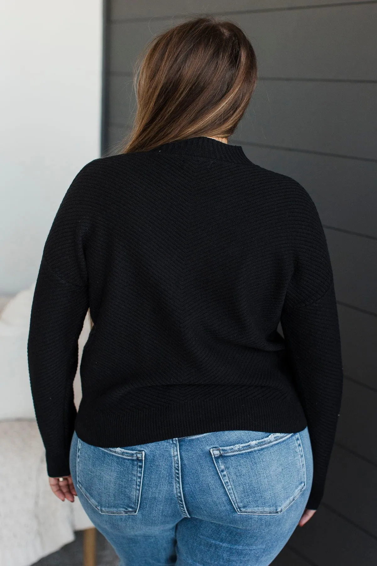 Be My Everything Knit Sweater- Black