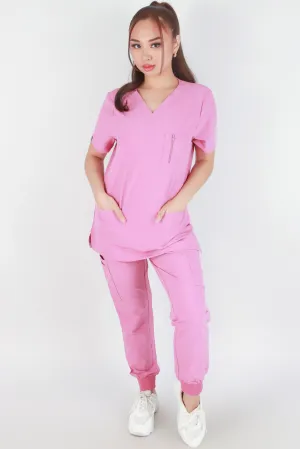 BE PATIENT WITH ME SCRUB TOP