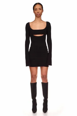 Black Cut Out Mini Dress