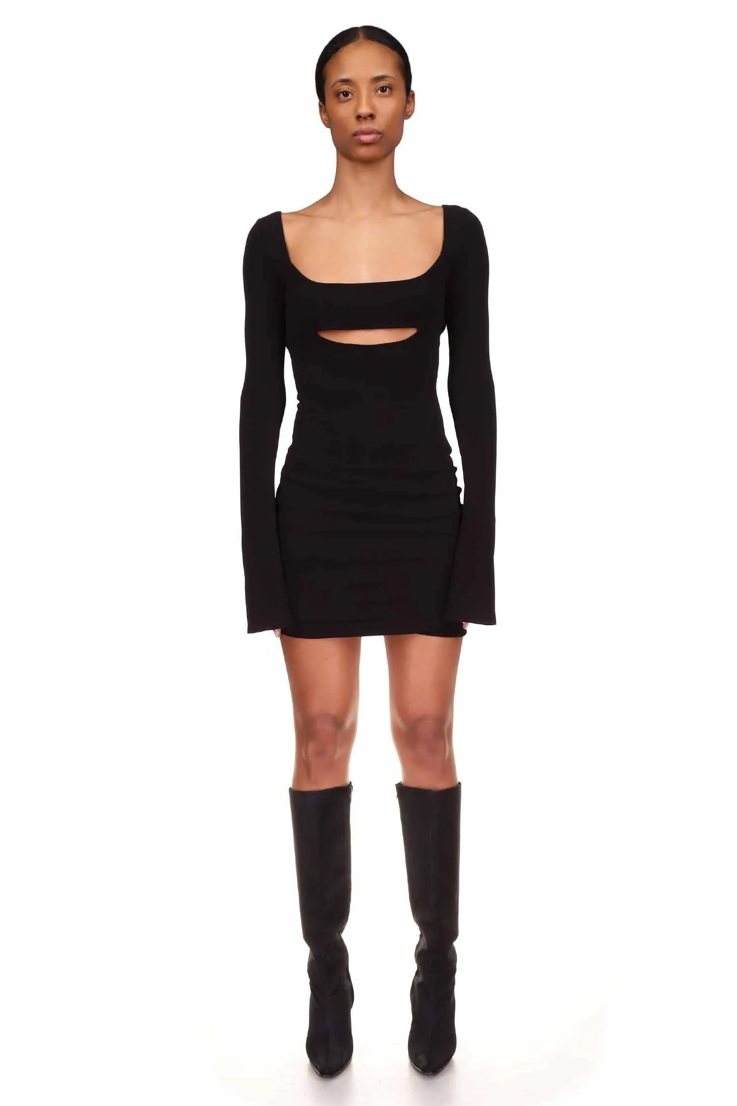 Black Cut Out Mini Dress