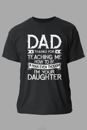 Black Dad And Daughter Funny Saying Mens T Shirt