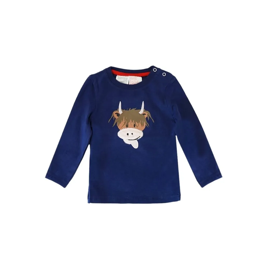 BLADE & ROSE  Hamish Highland Cow Design Top