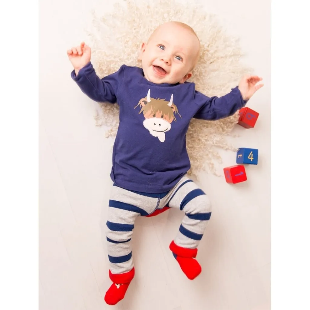 BLADE & ROSE  Hamish Highland Cow Design Top