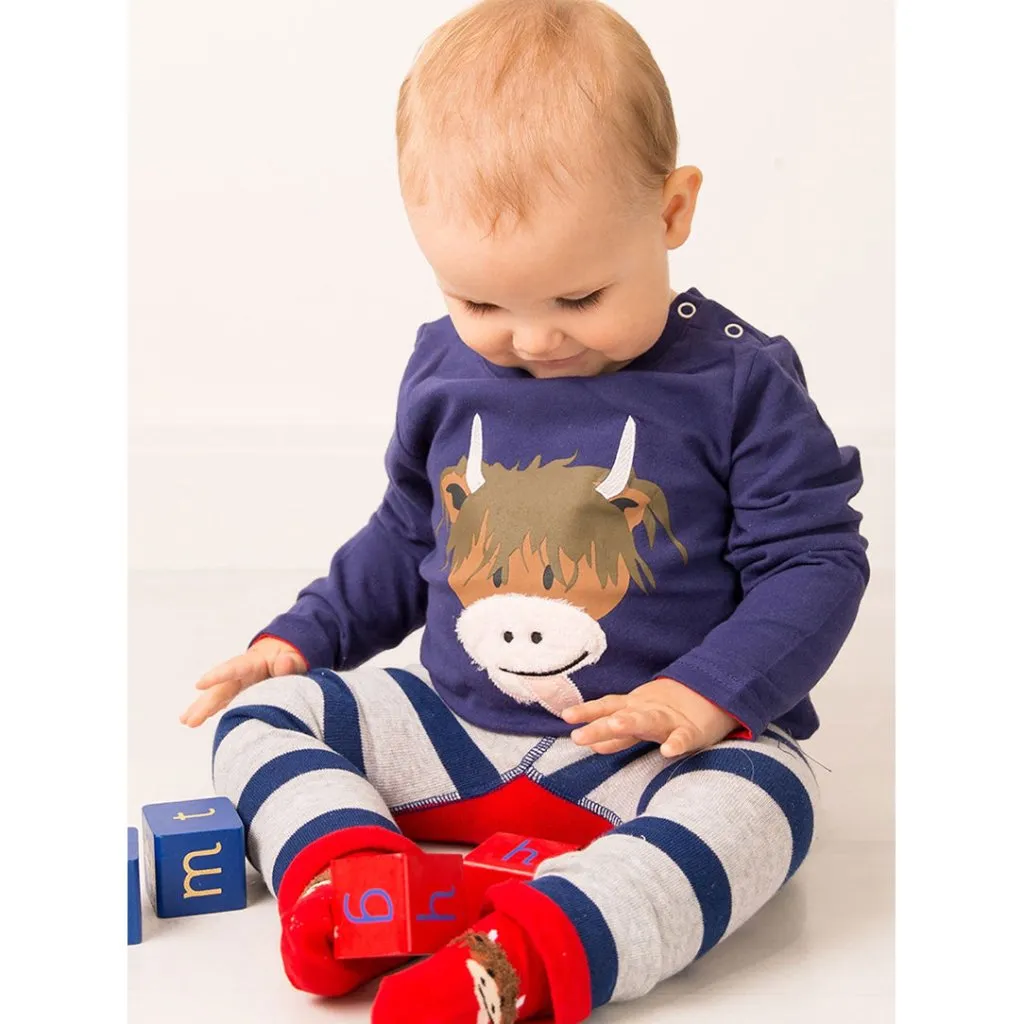 BLADE & ROSE  Hamish Highland Cow Design Top