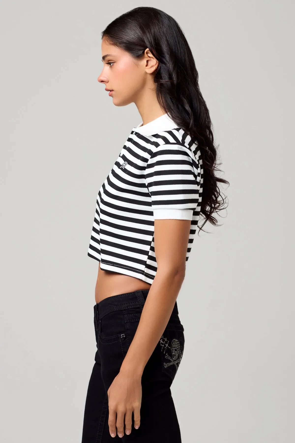 Blair Cropped Polo Shirt