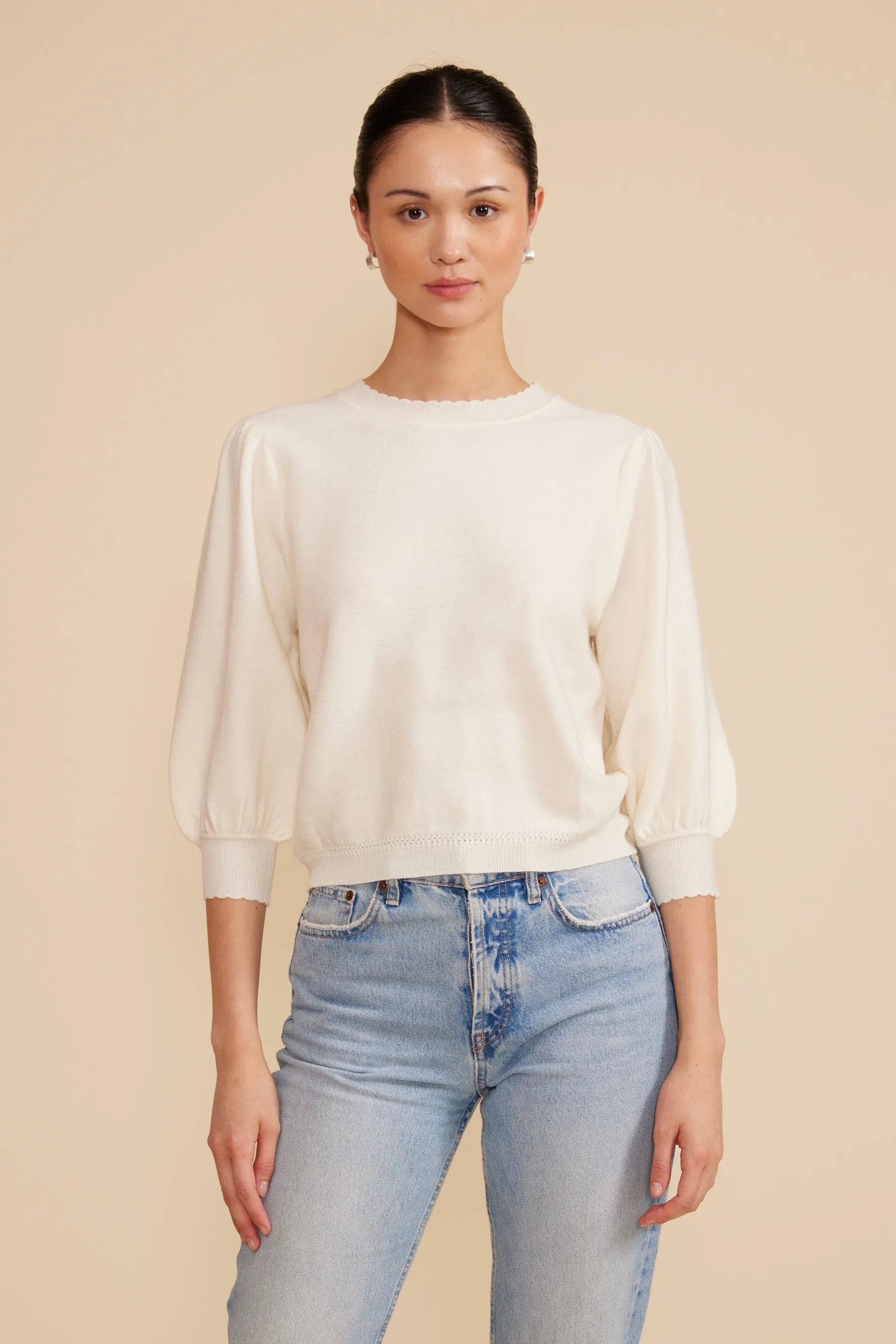 Britt Knit 3/4 Sleeve Top
