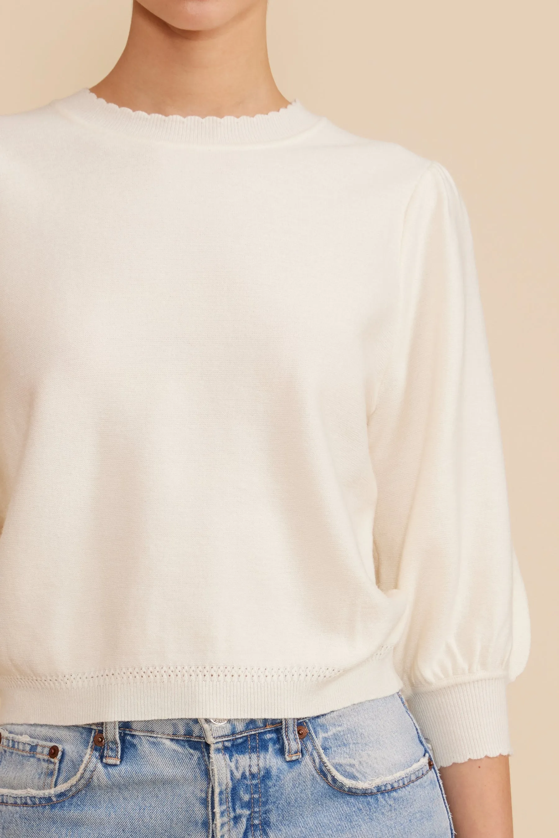 Britt Knit 3/4 Sleeve Top