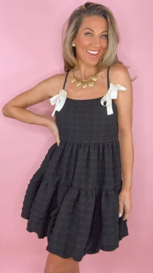 Bubble Mini w/ Bow Dress