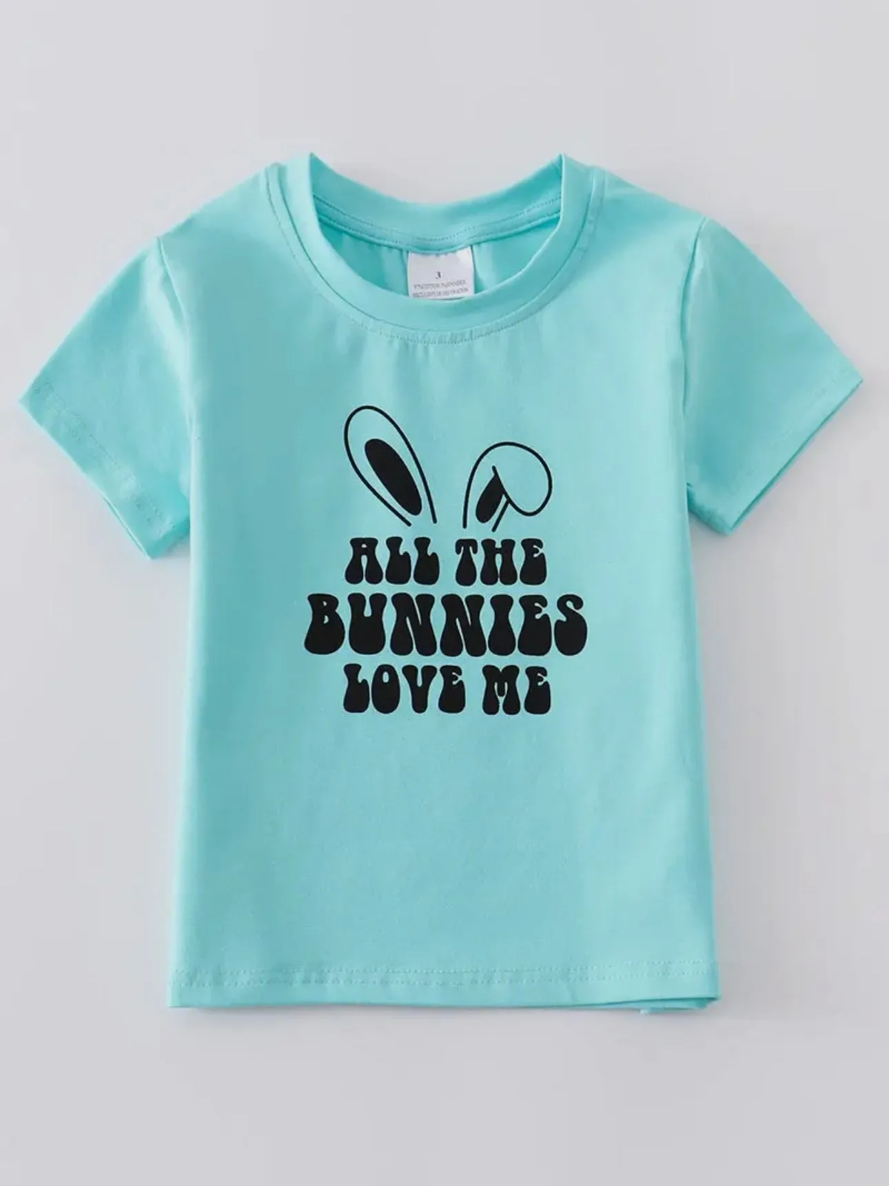 Bunnies Love Me Tee: Blue