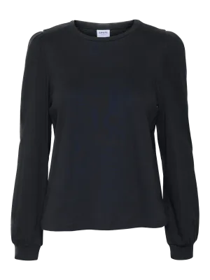 Camiseta de Mujer Vero Moda Manga Larga Abullonada Kerry Black
