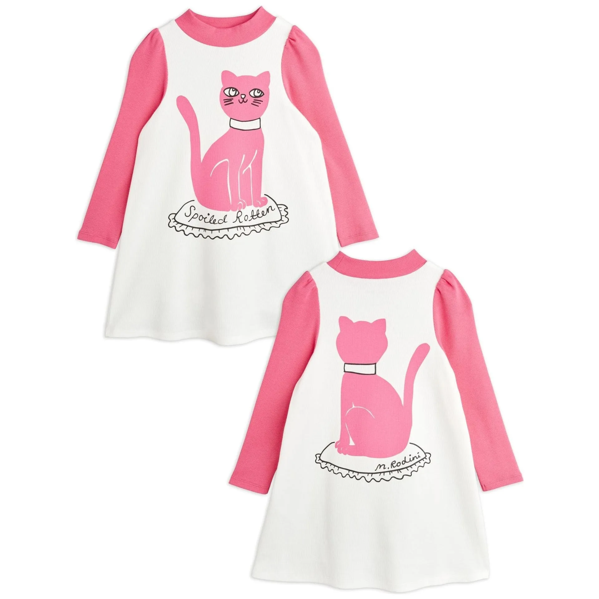 Cat Sp Ls Dress - White