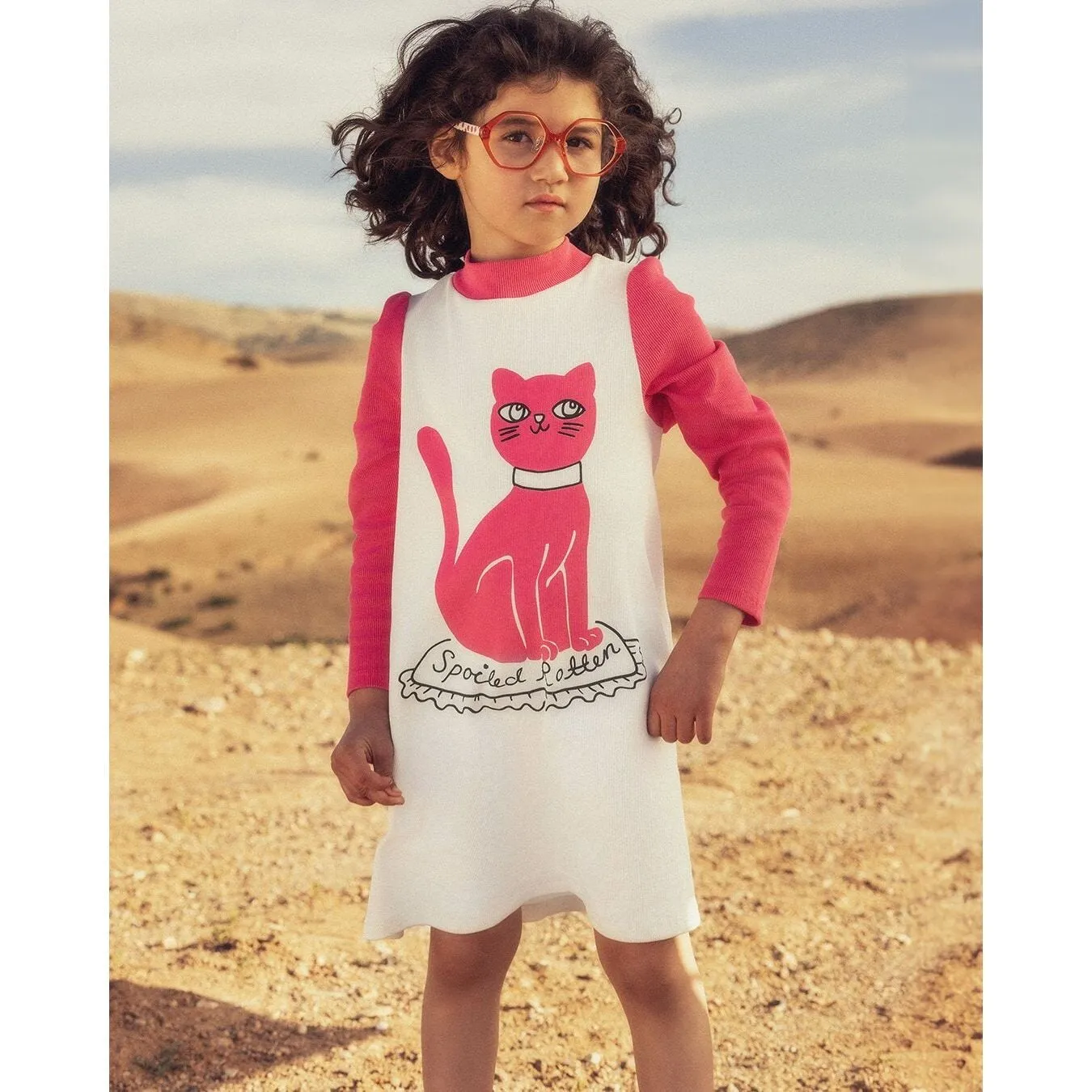 Cat Sp Ls Dress - White