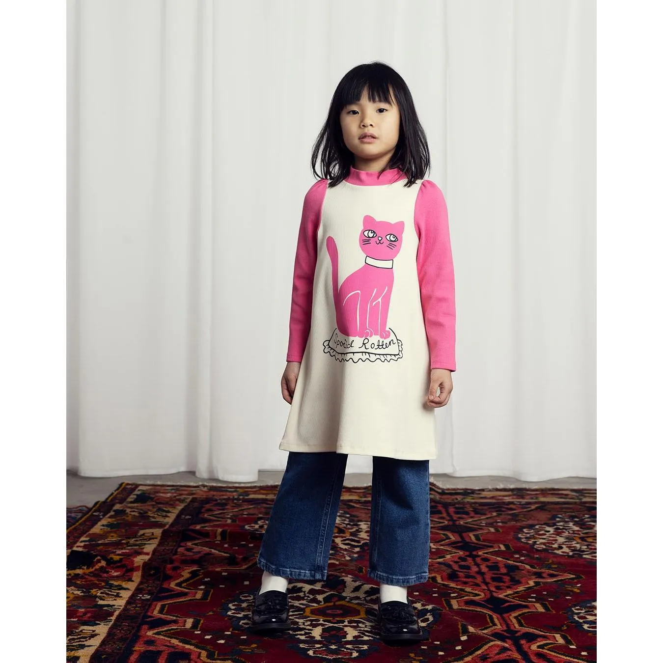 Cat Sp Ls Dress - White