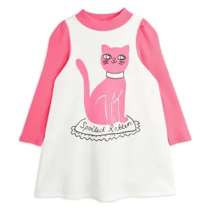Cat Sp Ls Dress - White