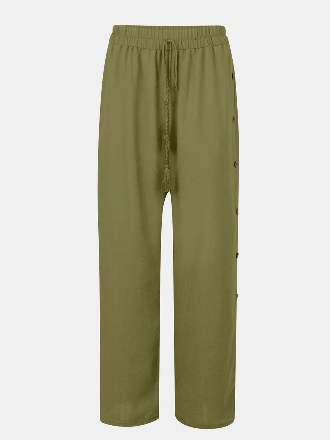 Catalina Full Size Tassel Wide Leg Pants