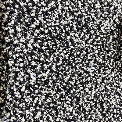 CHANEL - 94A Knit Clear Sequin Dress - Black & White - 38 US 6