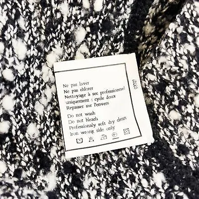 CHANEL - 94A Knit Clear Sequin Dress - Black & White - 38 US 6