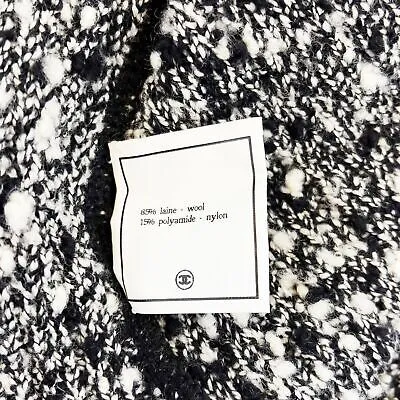 CHANEL - 94A Knit Clear Sequin Dress - Black & White - 38 US 6