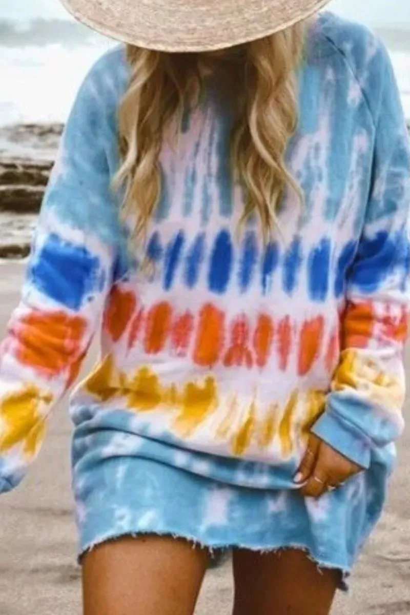 Chicindress Tie-dye Mini Dress(4 Colors)