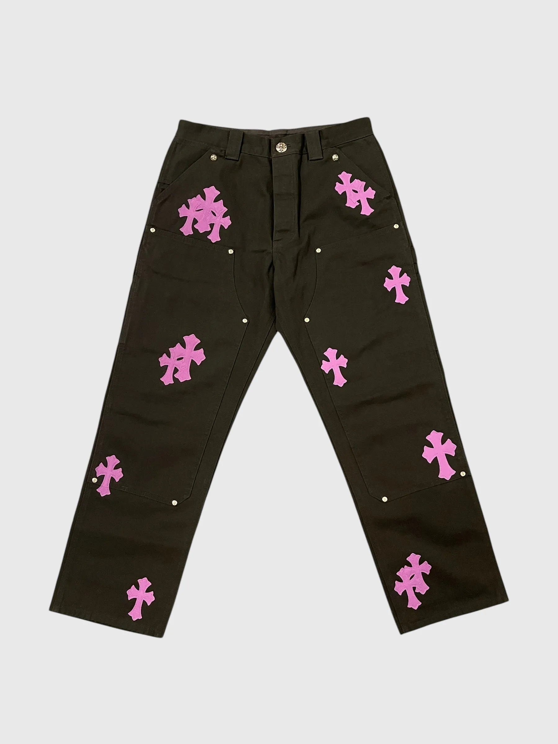 Chrome Hearts Cross Patch Carpenter Pants