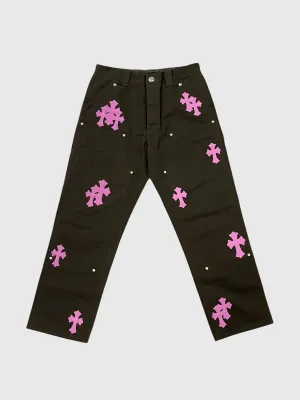 Chrome Hearts Cross Patch Carpenter Pants