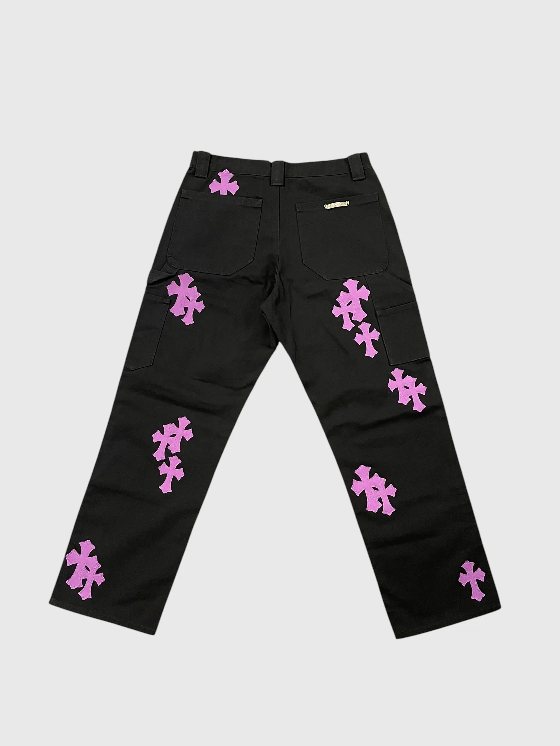Chrome Hearts Cross Patch Carpenter Pants
