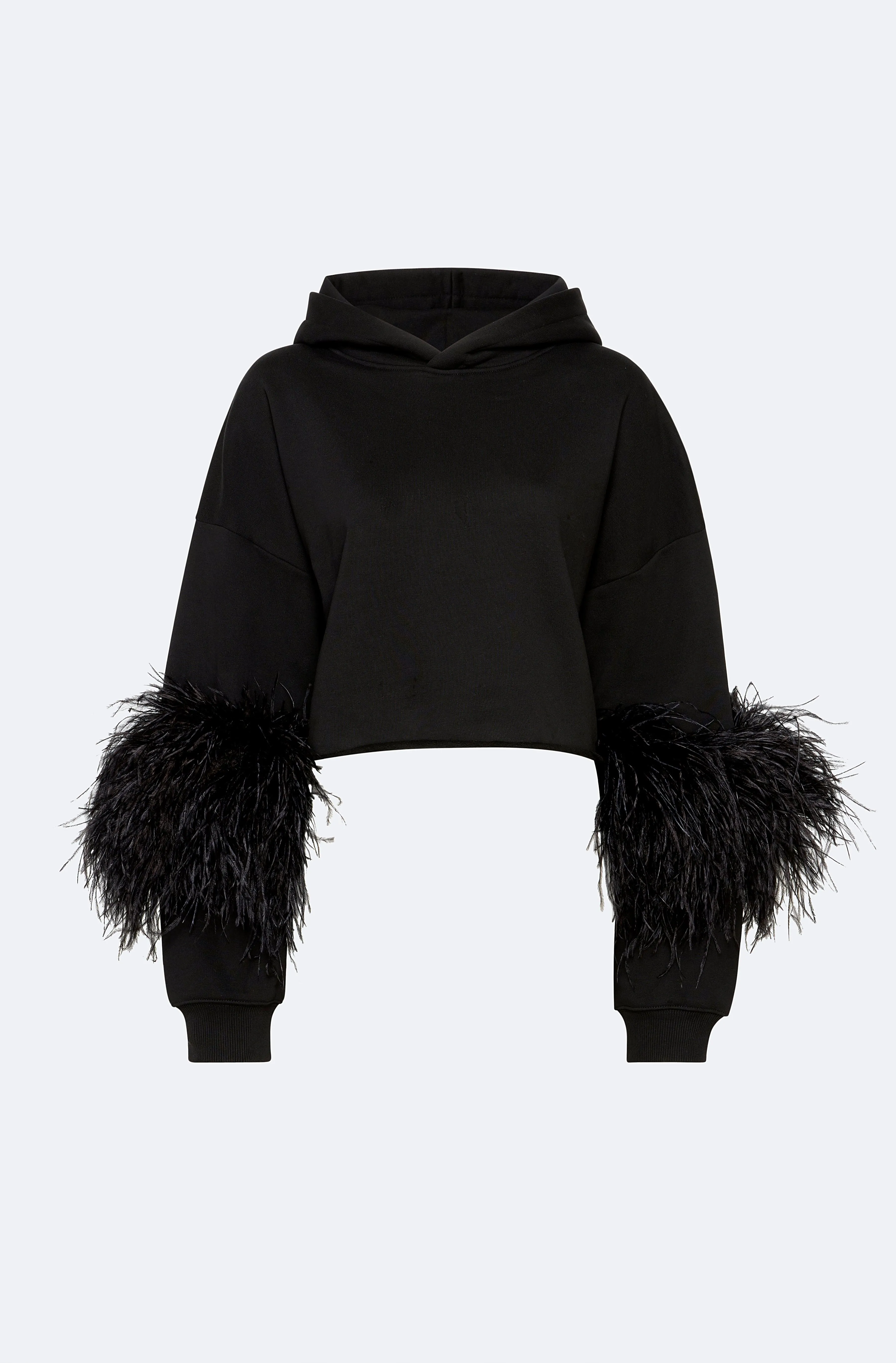Cotton Sweatshirt With Feathers