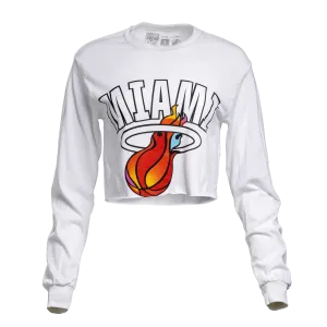 Court Culture Miami Mashup Vol. 2 Vintage White Crop