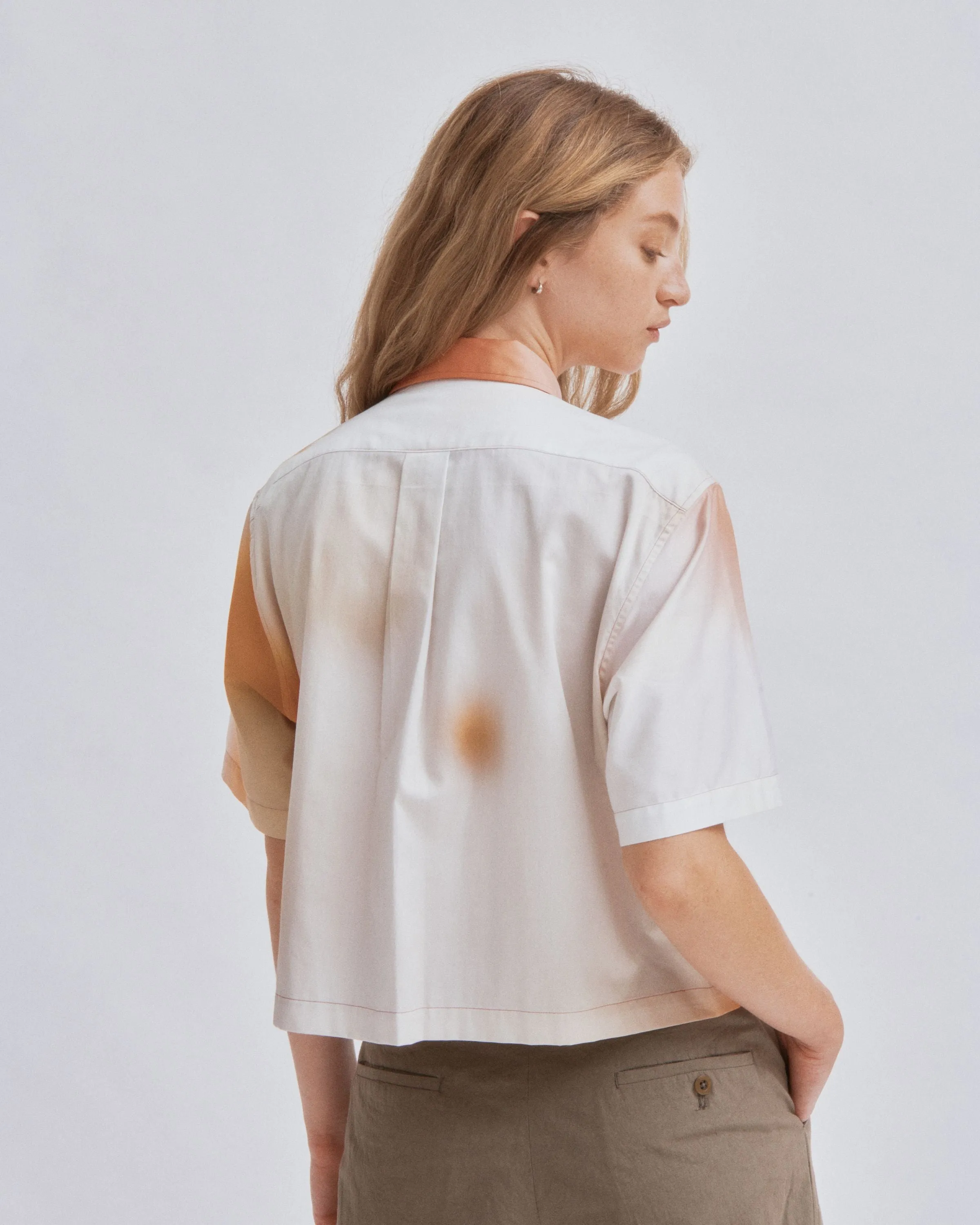 CROPPED SHIRT IN PRINT