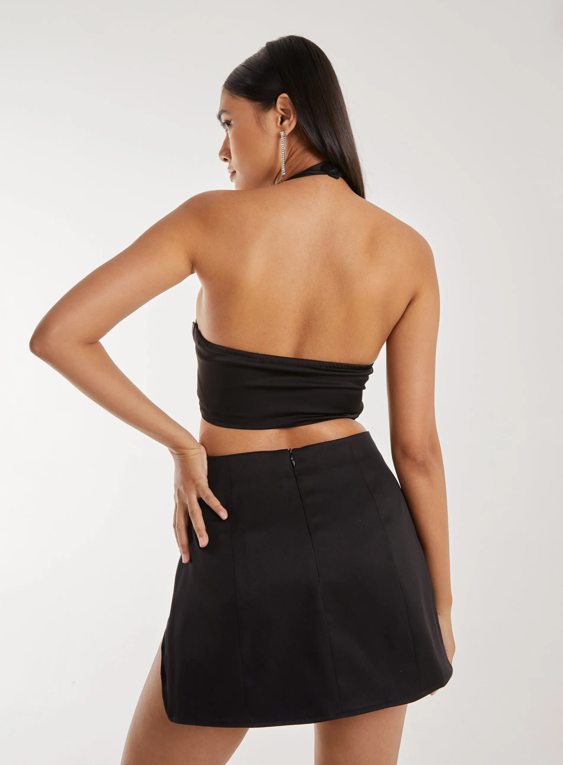 Diamante Halter Neck Top