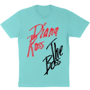 Diana Ross "The Boss"T-Shirt in Light Blue